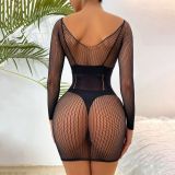 Plus Size Women Temptation See Through Hollow Sexy lingerie