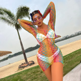 Women Colorful Fishnet Beach Bikini Net Clothes