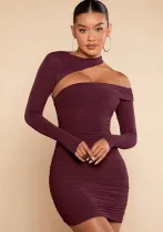 Women pleated Bodycon Dress