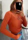 Women Long Sleeve Round Neck Breathable knitting Top