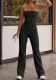 Women's Spring Sexy Strapless Slim-Fitting And Comfortable Elastic Jumpsuit