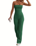 Women's Spring Sexy Strapless Slim-Fitting And Comfortable Elastic Jumpsuit