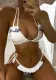 Women Sexy Bikini Solid Strap Two Pieces Swimwear