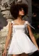 Women Summer Solid Lace-Up Skirt Patchwork Dress