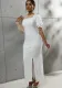Women Beaded Beaded Irregular Sleeve Patchwork Dress