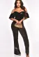 Women Clothing Shiny Silk Sexy Jumpsuit