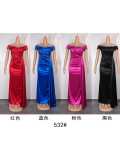 African Women's Plus Size Off Shoulder Sexy Slim Fit Party Evening Dresses
