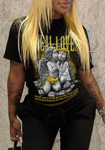 Women's Short Sleeve Print T-Shirt