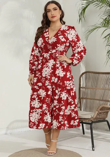 Plus Size Women Long Sleeve Dresses