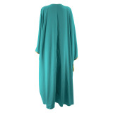Fashionable And Elegant Bat Sleeves Muslim Dress