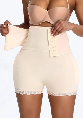 Plus Size Square Leg Tummy Control High Waist False Butt Shaping Corset Breasted Postpartum Butt Lift Pants