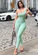 Spring Women's Solid Color One Shoulder Slim Butt Lift Sports Fitness Jumpsuit