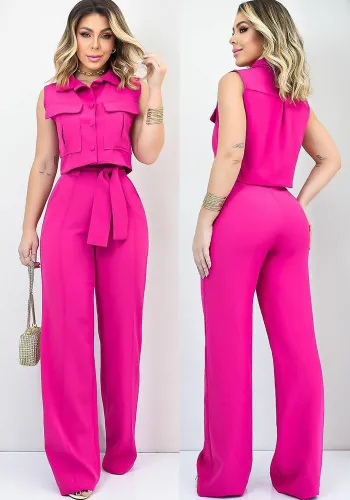 Fashion Casual Suit Women's Sleeveless Summer Shirt Trousers Women's Two-Piece Set