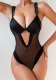 Women Chain Hollow Tank Sexy Mesh Bodysuit