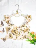 Summer Sweet V-Neck Sexy Printed Fishbone Slim Lace-Up Tank Top