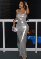 Women's Spring Fashion Sexy Low Back Slim Strap Dress