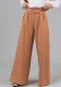 Women Casual Zip Pocket Wide Leg Pants