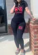 Women Print Style Top and Pant Casual Two-piece Set
