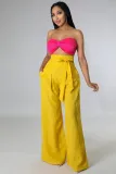 Women High Waisted Casual Wide Leg Pants