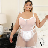 Plus Size Women Pajamas Maid Maid Playwear sexy lingerie