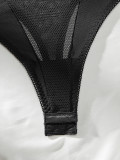 Sexy See Through Mesh Strap Bodysuit Lingerie
