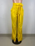Women High Waisted Casual Wide Leg Pants