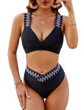 Two Pieces Bikini Push Up Wide Straps Sexy Swimsuit