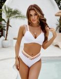 Two Pieces Bikini Push Up Wide Straps Sexy Swimsuit