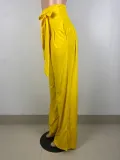 Women High Waisted Casual Wide Leg Pants