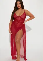Plus size Women Lace Dress Sexy Lingerie