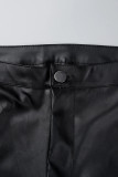 Women High Waist Stretch Sexy Leather Pants