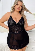 Plus size Women Lace Dress Sexy Lingerie