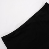 Women's Summer Fashion Letter Printed Sexy Mini Skirt