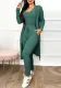 Women autumn and winter long-sleeved Jumpsuit and Robe Casual two-piece set