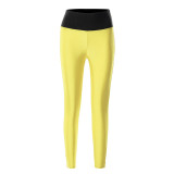 Fashion Women's Winter Solid Color High Waisted Tight Fitting Sports Pants