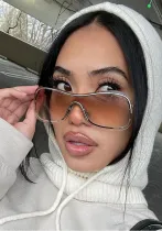 Fashionable Trendy  Y2K Rimless Sunglasses