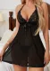 Women lace backless suspender nightgown Sexy lingerie