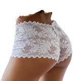 Sexy See-Through Lace Square Leg Underwear