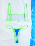Women Sexy Bikini Color Block Swimwear