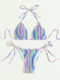 Women bikini pleated Swimwear