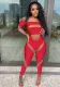 Women's Fashion Sexy Hollow Off Shoulder Tight Fitting Short Sleeve High Waist Casual Jumpsuit