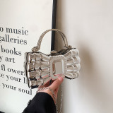 Fashion Women's Bag Acrylic Butterfly Design Evening Bag Chain Shoulder Bag