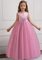 Girls Bow Princess Dress Children's Performance Dress