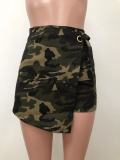 Summer Women's Casual Camo Pocket Shorts