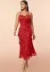 Summer Women Sexy Sequin Backless Suspender Maxi Dress