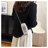 Women Style Digital Printed Chain Shoulder Crossbody Bag Mini Mobile Phone Bag