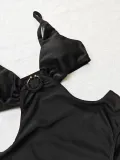 Sexy Deep V Slim Fit One-Piece Swimsuit