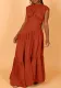 Women's Spring And Summer Solid Color Sleeveless Pleated Loose Long Dress