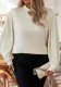 Solid Color Long Sleeve Plus Size Women's Tops