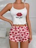 Summer Casual Pajamas Women's Sleeveless Camisole Shorts Set Home Wear